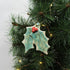 Holly with Berries Handmade Ceramic Christmas Decoration